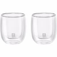 Zwilling Espressoglas »ZWILLING Sorrento Doppelwandiges Glas, Espresso, 80 ml / 2-tlg hochwertiges Borosilikatglas«, Borosilikatglas