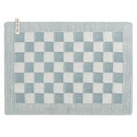 Knitfactory Knit Factory placemat blok - ecru/steen groen