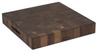 Boos Blocks Black Walnut Hackblock 46x46x7,5 cm aus Walnuss Stirnholz