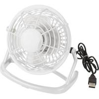 Mini ventilator wit - USB aansluiting - tafelventilator