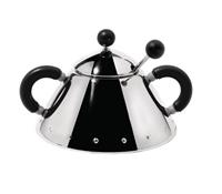 Alessi Zuckerdose mit Löffel 9097 Schwarz - 200 ml