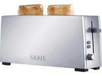 Graef Toaster Langschlitztoaster TO 90, silber, 1 langer Schlitz, 880 W