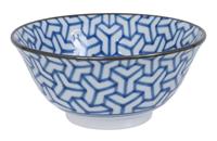 Tokyo Design Studio Blau / Weiße Schüssel - Gemischte Schalen - 15 x 6 cm 450 ml