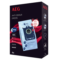 AEG Staubsaugerbeutel "s-bag Anti-Odour GR203S", 4er- Pack