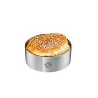 Burger-Ring BBQ, Hambruger Ring, Burgerbun Form, Backen, Speisering, Edelstahl, silber, 89361 - Gefu