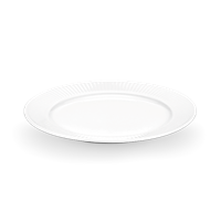 Pillivuyt - Plissé Plate Flat - Ø26 cm - White (214226)