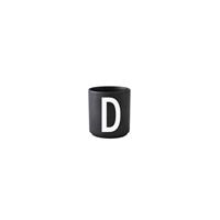 designletters Design Letters - Personal Porcelain Cup D - Black