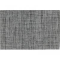 4x Placemats met geweven print grijs 45 x 30 cm Grijs