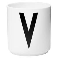 designletters Design Letters - Personal Porcelain Cup V - White