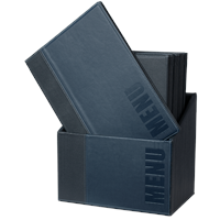 Securit Speisekarten-Mappe TRENDY, A4, 20er Box, blau