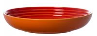 Le Creuset Diep Bord Oranje-Rood Ø 22 cm