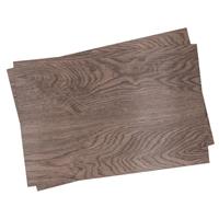 Cosy & Trendy 2x Placemats bruine hout print 45 cm Bruin