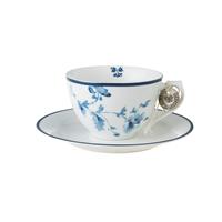 LAURA ASHLEY Tasse »Cappuccino Tasse und Untertasse Blueprint China Rose (2-teilig)«