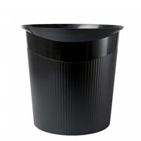 Han Zwarte vuilnisbak/prullenbak 13 liter Zwart