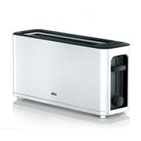 Toaster Braun HT3100WH 1000W Weiß Schwarz/Silberfarben