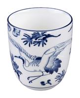Tokyo Design Studio Blau / Weißer Becher Kranich - Flora Japonica - 6,7 x 7,7 cm 170ml