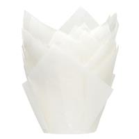 House of Marie Muffin Cups Tulp Wit pk/36