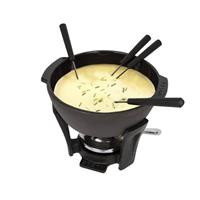 boskaholland Boska Käsefondue-Set Party Pro, Fondue Set, mit Gabeln, Gusseisen, Schwarz, 900 ml, 853549