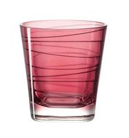 glaskochb.kochjr.gmbh+co.kg Leonardo Vario Struttura Trinkglas Klein, Wasserglas, Saftglas, Glas, Rot, 170 ml, 18227