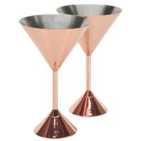 Tom Dixon Cocktailglas »Martini Trinkgefäß Set Plum Copper (2-teilig)«