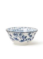 Tokyo Design Studio Blau / Weiße Schüssel Efeu - Flora Japonica - 14,8 x 7 cm 500 ml