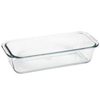 Glazen ovenschaal/cakevorm rechthoekig 31 x 13 x 7 cm Transparant
