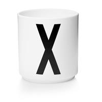 designletters Design Letters - Personal Porcelain Cup X - White