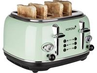 korona Retro Doppel-Toaster mit Brötchenaufsatz Mint