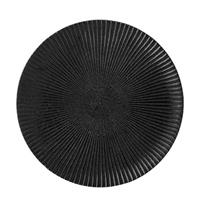 Bloomingville Dessertteller »Neri Plate«, Steingut, 18 cm, Desserteteller, Gusseisen-Optik, nordisches dänisches Design, schwarz