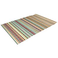 6x Bamboe placemat/onderlegger 30 x 45 cm gekleurd Multi