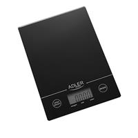 Adler Küchenwaage AD 3138 b, Haushaltswaage, Digitalwaage, 5 kg, 14 x 20cm, LCD-Anzeige