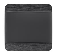 Villeroy & Boch Manufacture Rock dinerbord 28x28cm - zwart