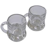 48x Shotglas/borrelglas bierpul glaasjes/glazen met handvat van 2cl - Party glazen