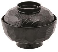 Tokyo Design Studio Zwarte Kom met deksel - Lacquerware - 12 x 9.5cm 300ml