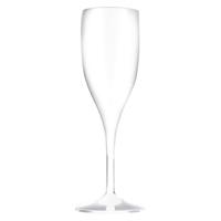 Santex Champagneglazen/prosecco flutes wit 150 ml van onbreekbaar kunststof - Champagne serveren - Champagneflutes - Champagneglazen