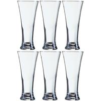 Arcoroc 12x Stuks pilsner bierglazen voor witbier/rosebier 330 ml - Bierglazen - Pilsnerglas