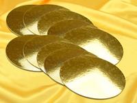 Cake-Masters Golden Plate 15cm gold glänzend 10 Stück