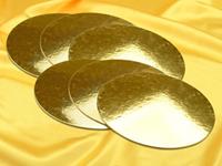 Cake-Masters Golden Plate 25cm gold glänzend 6 Stück
