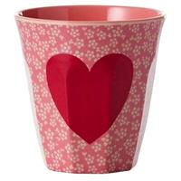 Rice - Melamine Cup - Beker, rood/roze