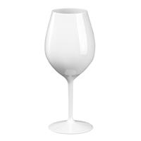 Santex 1x Witte of rode wijn wijnglazen 51 cl/510 ml van onbreekbaar wit kunststof - Herbruikbaar - Wijnen wijnliefhebbers drinkglazen - Wijn drinken