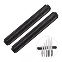 Relaxdays 2 x Magnetleiste Messerleiste Gerätehalter Wandleiste Küchenleiste magnetisch schwarz