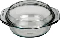 BOHEMIA Selection feuerfeste Glas Schüssel mit Deckel, bis 300°C, 2,5l farblos