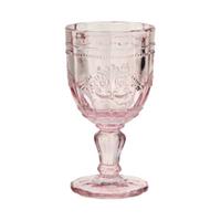 Butlers VICTORIAN 6x Trinkglas mit Stiel 230ml rosa