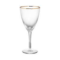Butlers GOLDEN TWENTIES 4x Weinglas mit Goldrand 280ml transparent