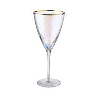 Butlers SMERALDA 6x Weinglas mit Goldrand 400ml transparent