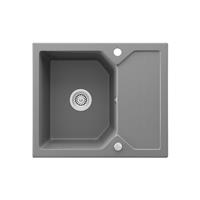 BERGSTRÖM Granit Spüle Küchenspüle Einbauspüle Spülbecken 590 x 500mm Grau - 
