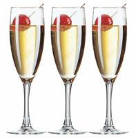 Arcoroc 6x Stuks champagneglazen van glas 150 ml - Champagneglazen