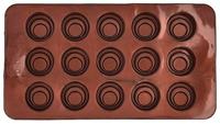 RBV Birkmann Pralinen-/ Schokoladenform 2-t Toffee Silikon 21 x 11,5 cm