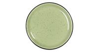 Clayre & Eef Groot bord - Ø 27*3 cm - groen - keramiek - rond -  - 6CEFP0052GR