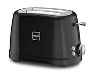 NOVIS Toaster T2 schwarz, 2 kurze Schlitze, 900 W